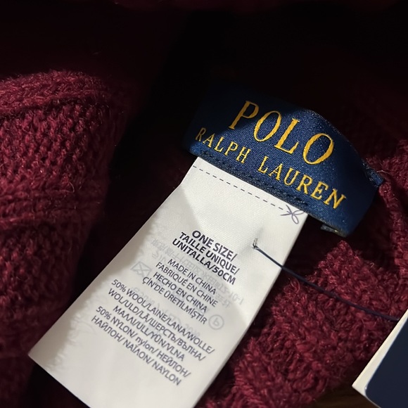 NWT Polo Ralph Lauren knit beanie hat - Picture 2 of 2